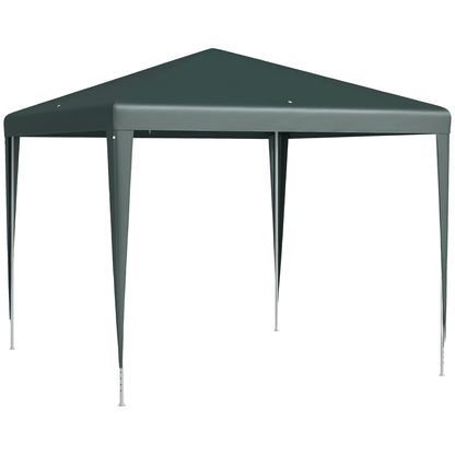 Gazebo 2.7x2.7m Rectangular Water-Resistant Stable Winterproof Gazebo Party Tent Garden Tent Garden Gazebo Marquee for Camping Garden, Dark Green