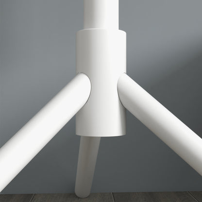 Coat Rack Stand Clothes Rack Wooden with 8 Hooks for Hanging Bags Tree Shape for Hallway Entryway Bedroom 40x40x165 cm White