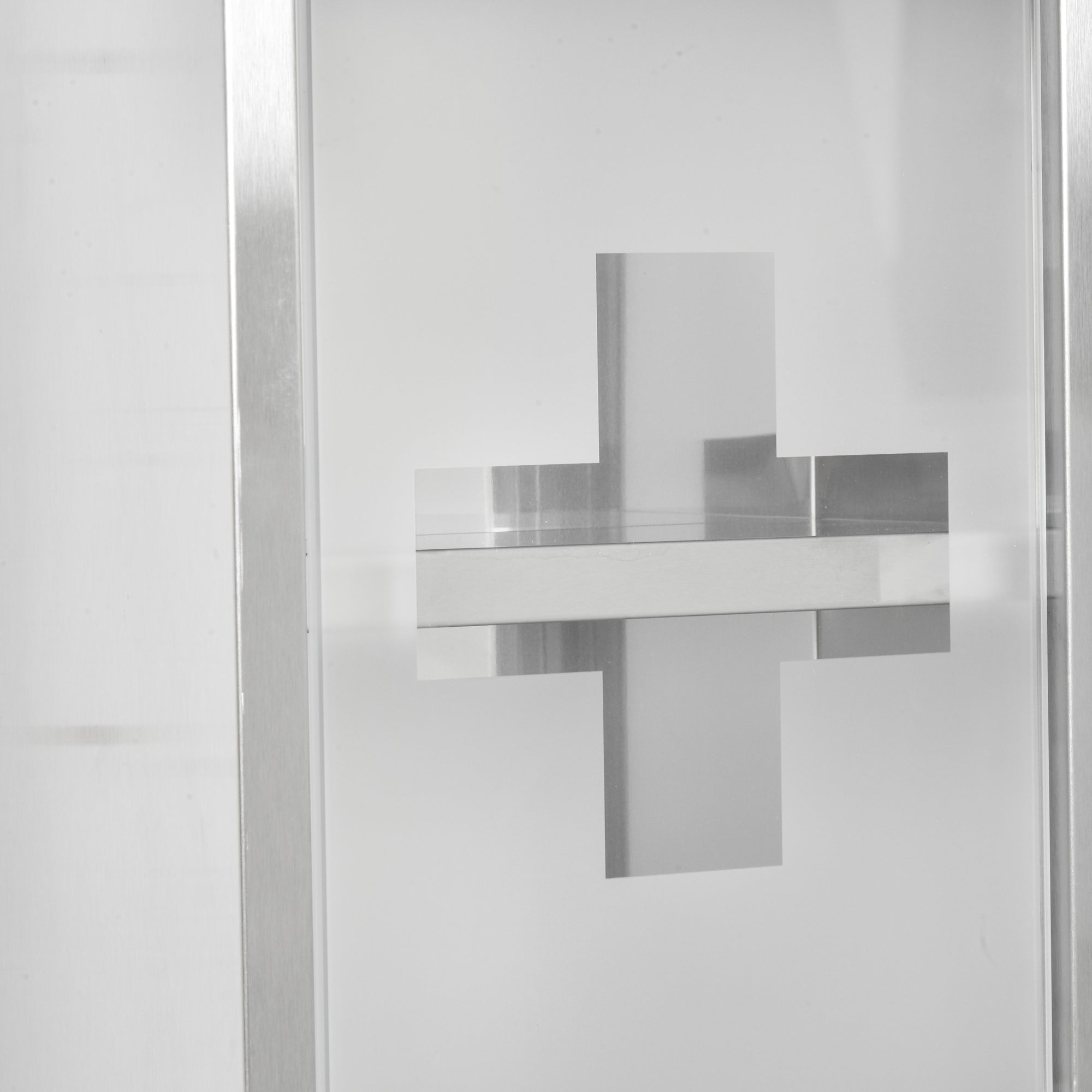 Stainless Steel Medicine Cabinet with Tempered Glass Door, Lockable Medicine Cabinet with 3 Racks, First Aid Cabinet, 20 x 12 x 58 cm, Silver