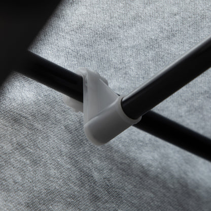 Fabric Wardrobe, Clothes Closet with Hanging Rods, 8 Levels, Folding Wardrobe, Foldable Wardrobe for Bedroom, Hallway, Non-Woven Fabric, Dark Grey, 125 x 43 x 162.5 cm