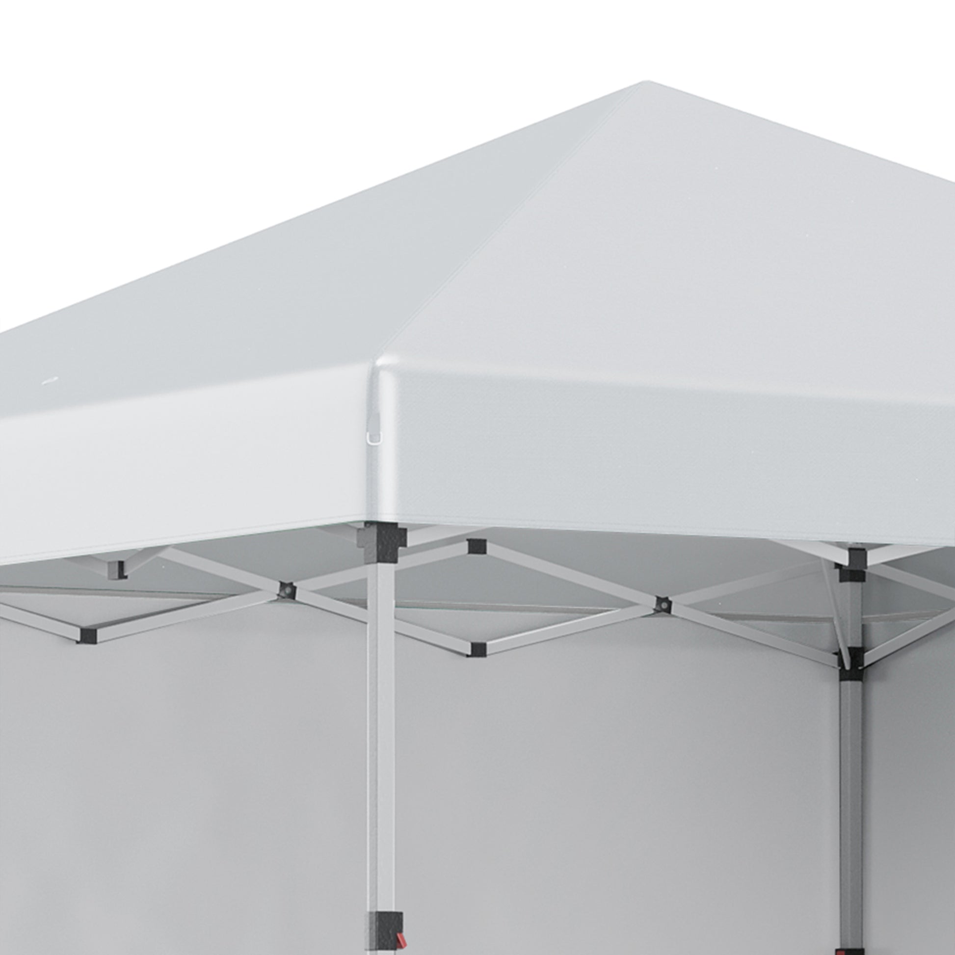 Pavillon ca.3x3m, water-repellent Sturdy Winterproof Pop-up Folding Pavilion with 2 Side Walls, UV Protection 30+, Foldable Party Tent Garden Tent with Bag, Garden Pavilion for Camping, Light Gray