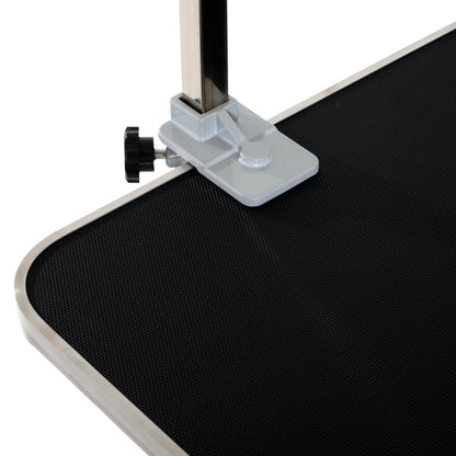 Grooming Table Pet Grooming Table Clipping Table with Basket Dog Grooming Table Foldable Dog Grooming Table Dog Bath Table Height Adjustable Stainless Steel Black