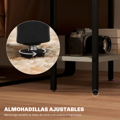 Narrow 3-Level Side Table Industrial Side Table with Open Shelves and Steel Structure for Living Room Bedroom 43x18x62.5 cm Gray