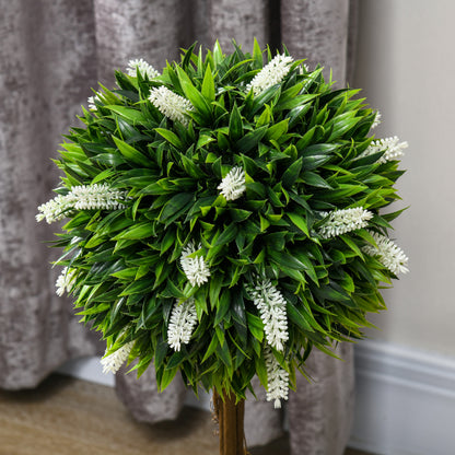 Artificial Lavender Set of 2 large 60 cm Artificial Plant, artificial plants in pot, plastic flower like real for living room bedroom office garden modern decoration