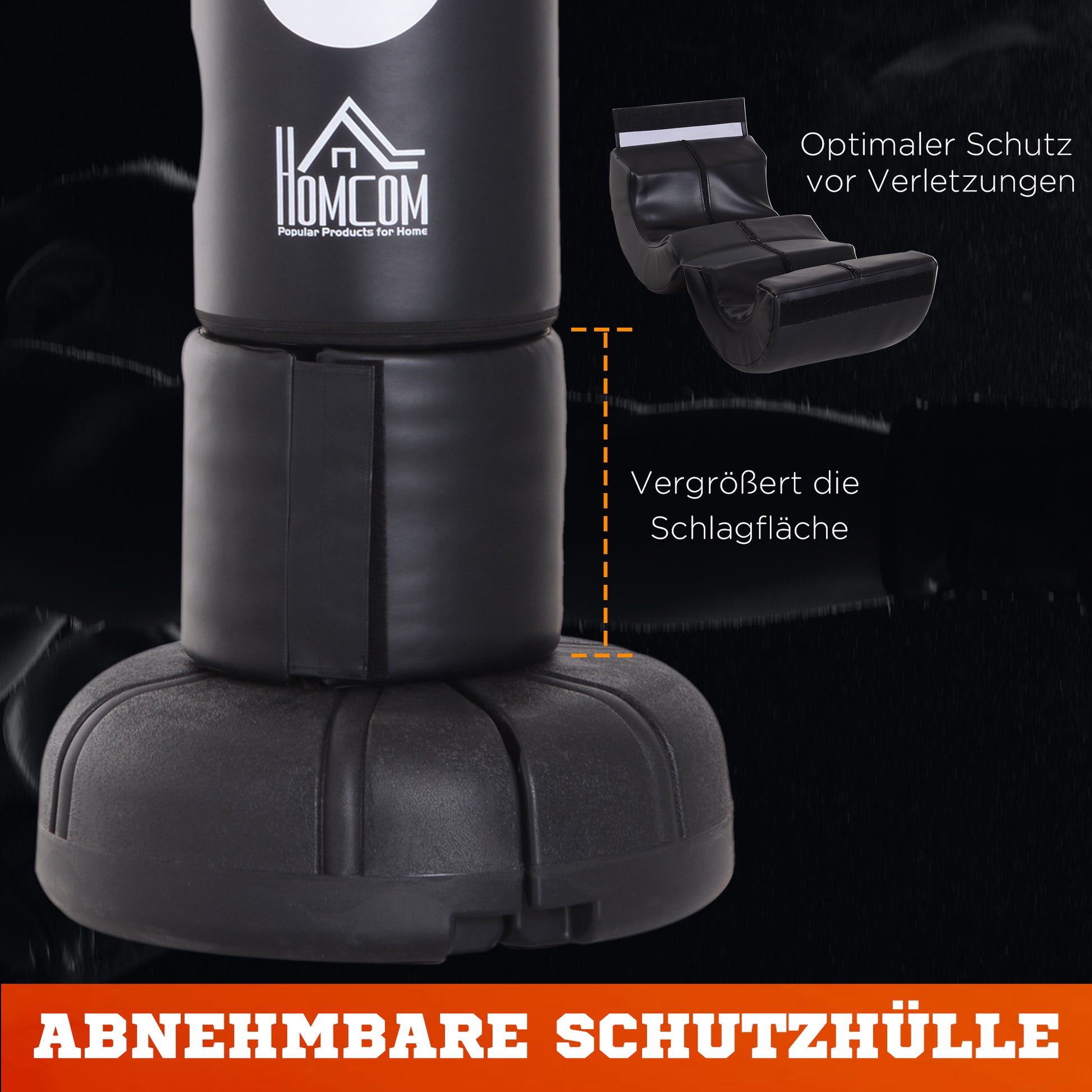 Standing Punching Bag 176cm Adults Freestanding Heavy Duty Punching Bag with Stand and Vinyl Pad Boxing Partner Boxing Trainer Suitable for Professionals and Beginners Black