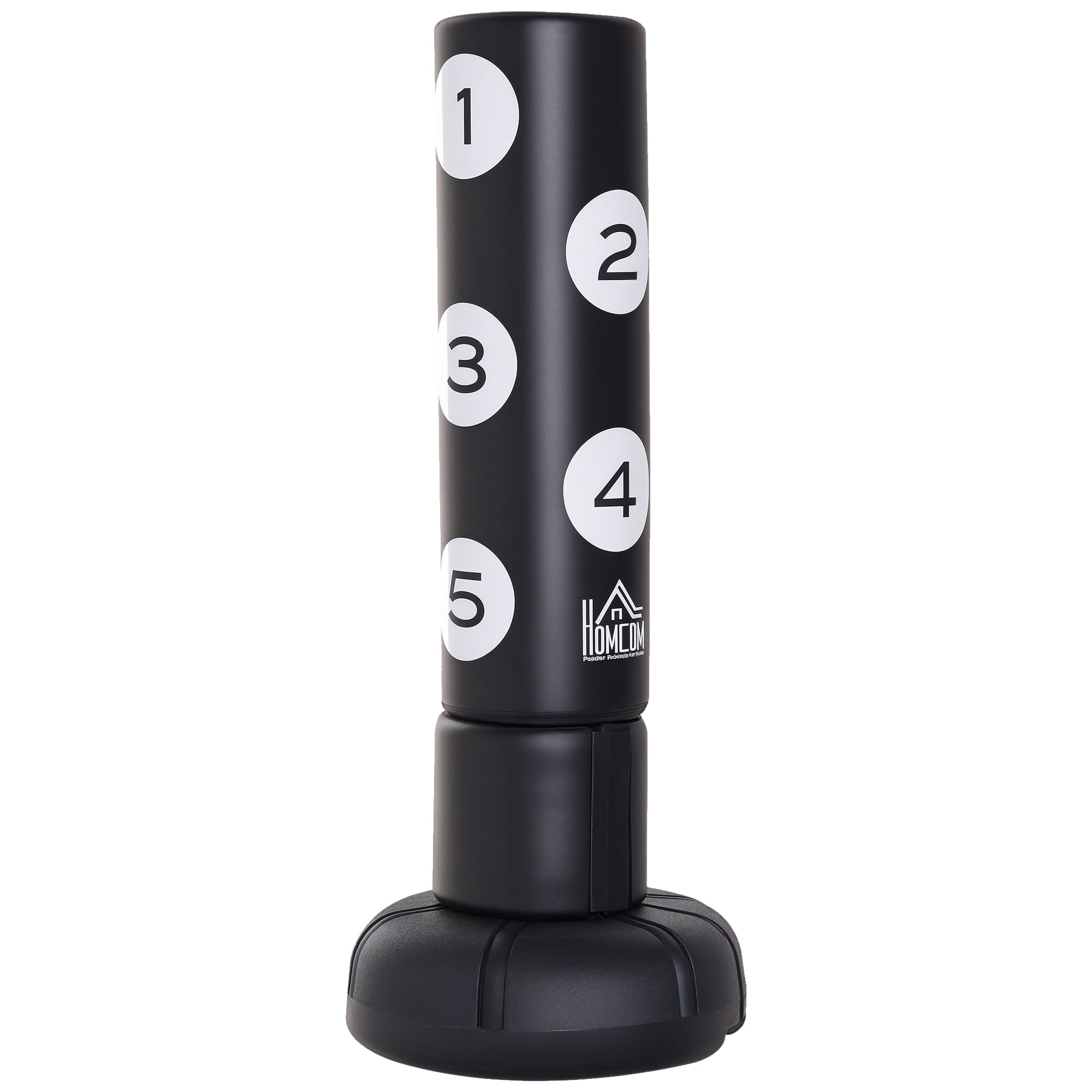 Standing Punching Bag 176cm Adults Freestanding Heavy Duty Punching Bag with Stand and Vinyl Pad Boxing Partner Boxing Trainer Suitable for Professionals and Beginners Black