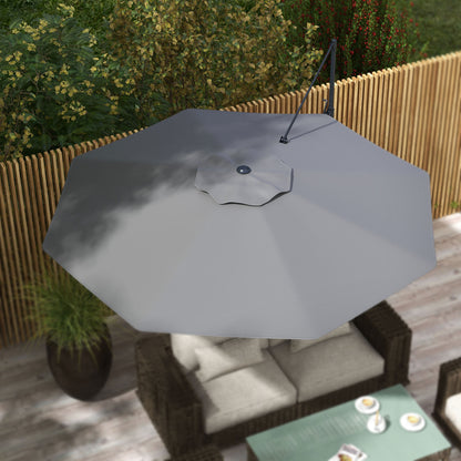 Cantilever Umbrella approx. Ø3 m Sun Umbrella with Crank, Tilting Market Umbrella, Rotating Garden Umbrella for Balcony, Terrace, Metal, Dark Grey
