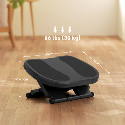 Footrest Desk, 3 Level Adjustable Height Foot Stool, Ergonomic Footrest, for Home Office, Office, Gray