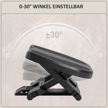 Footrest Desk, 3 Level Adjustable Height Foot Stool, Ergonomic Footrest, for Home Office, Office, Gray