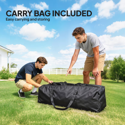 3 x 3 m (10'x10') Waterproof Pop-Up Canopy, Adjustable Height, 2 Removable Sidewalls, UV50+, Foldable Party Tent with Carry Bag & Sandbags — Dark Blue