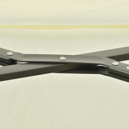 Sun Umbrella Double Umbrella Oval 445x270cm Cantilever Umbrella with Crank Umbrella Stand Garden Umbrella Crank Umbrella, Market Umbrella for Garden Cream White