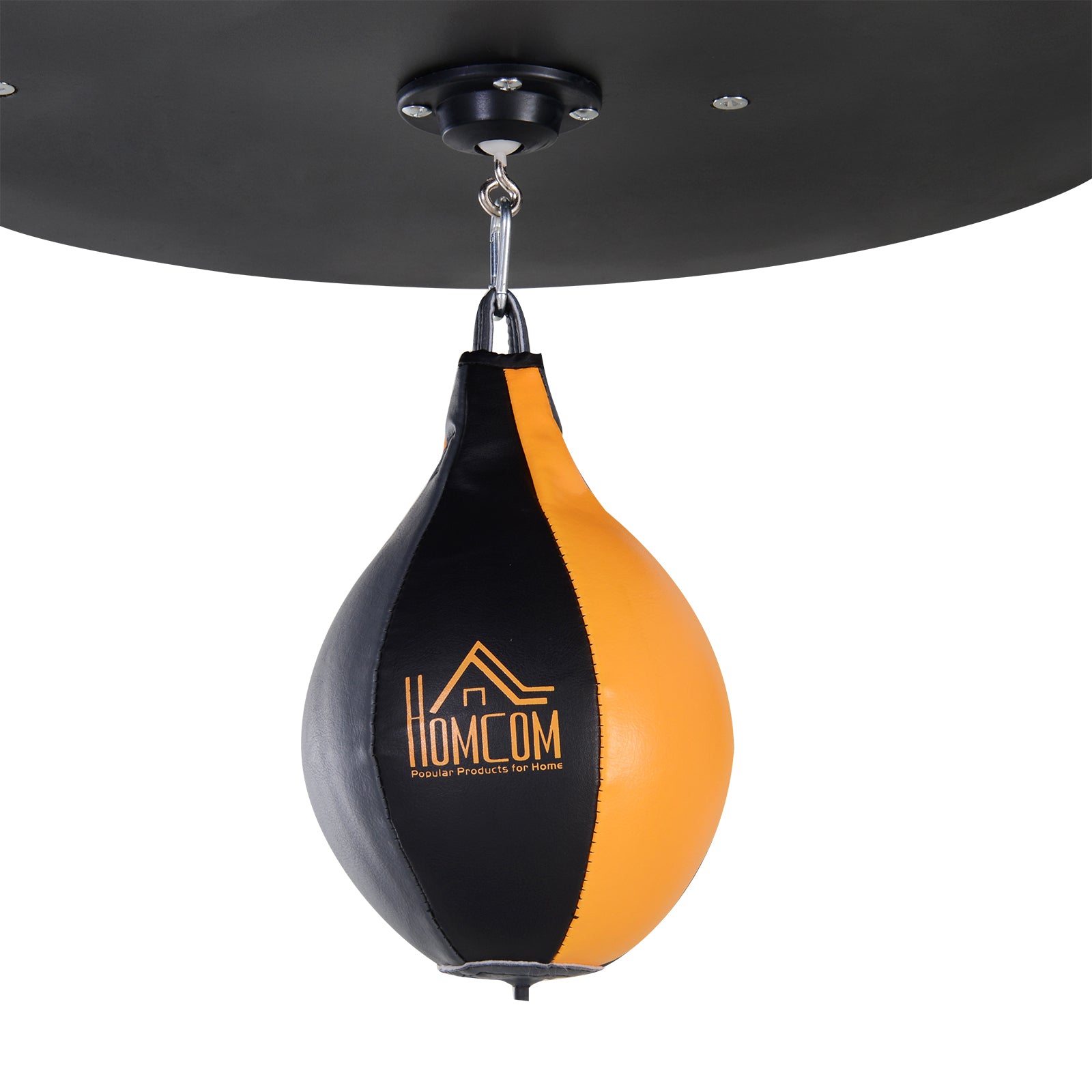 2-in-1 Boxing Bag Stand max. Load Capacity 100 kg, Rotatable Boxing Bag Holder made of Steel with 20kg Punching Ball, Adjustable Height Boxing Bag Holder, for Indoor Fitness Training, Black