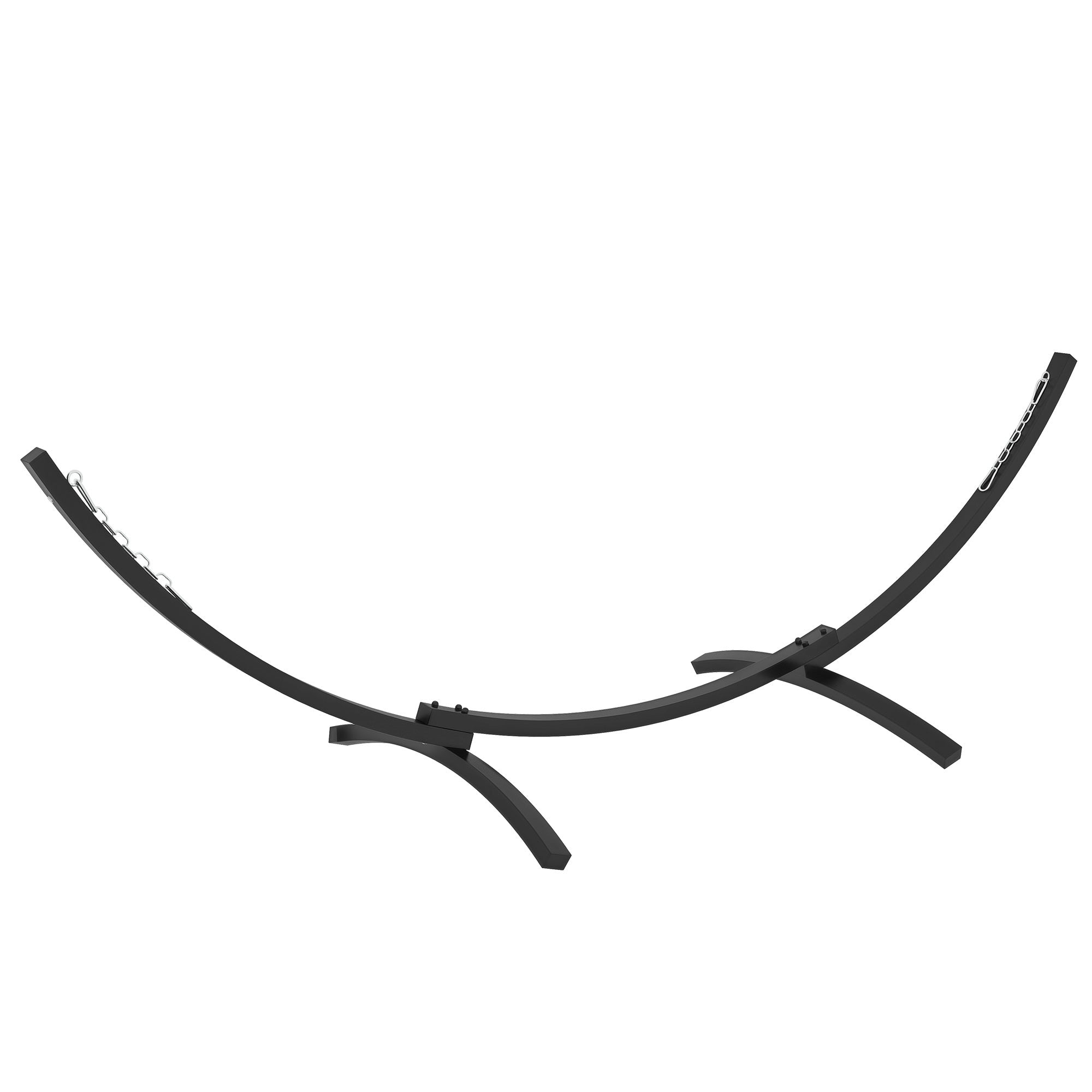Hammock Stand Metal Frame Sturdy Support, 360 cm Length for Hammocks 270 to 330 cm, Gray