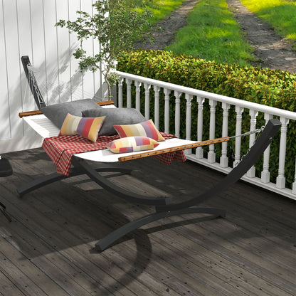 Hammock Stand Metal Frame Sturdy Support, 360 cm Length for Hammocks 270 to 330 cm, Gray