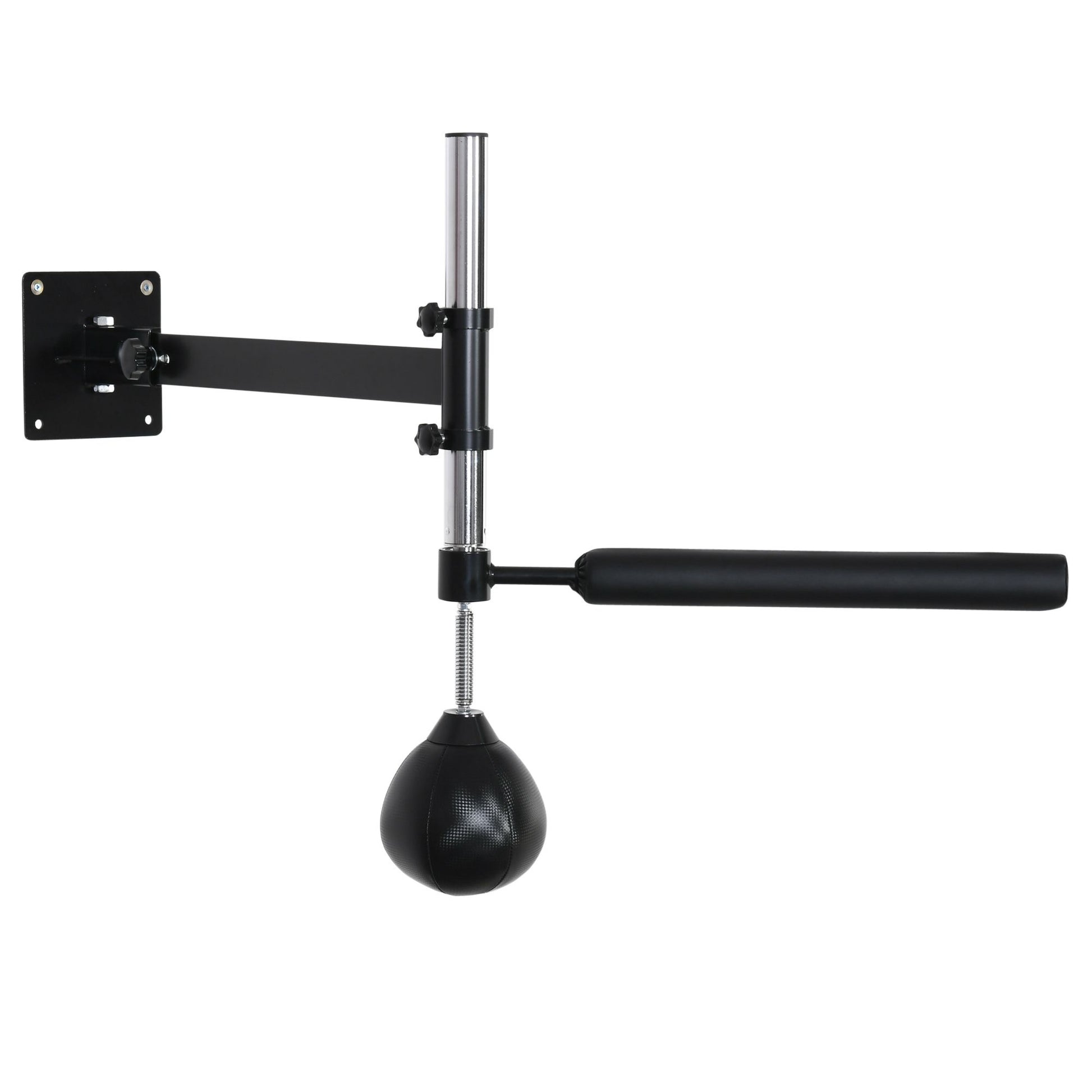 Box Frame Boxing Training Wall Mount Foldable with Rotating Reflex Bar Speedball Height Adjustable for Teens and Adults