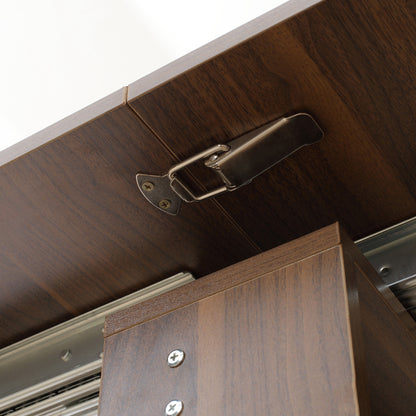 Extendable Dining Table for 4-6 People Console Table with Folding Wings Multifunctional Side Table for Study Kitchen Load 60 kg 180x85x75 cm Brown