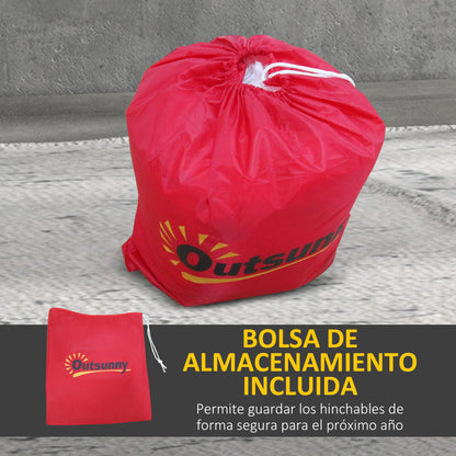 Inflatable Christmas Nativity Scene Christmas Inflatable Decoration with LED Lights and Christmas Inflatable Inflator for Outdoor 150x90x185 cm Multicolor