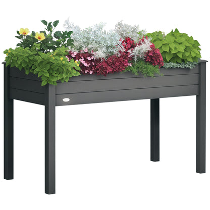 Raised Garden Planter dim. 123L x 57W x 76H cm Includes Irrigation Inserts + Drainage Felt Solid Fir Wood