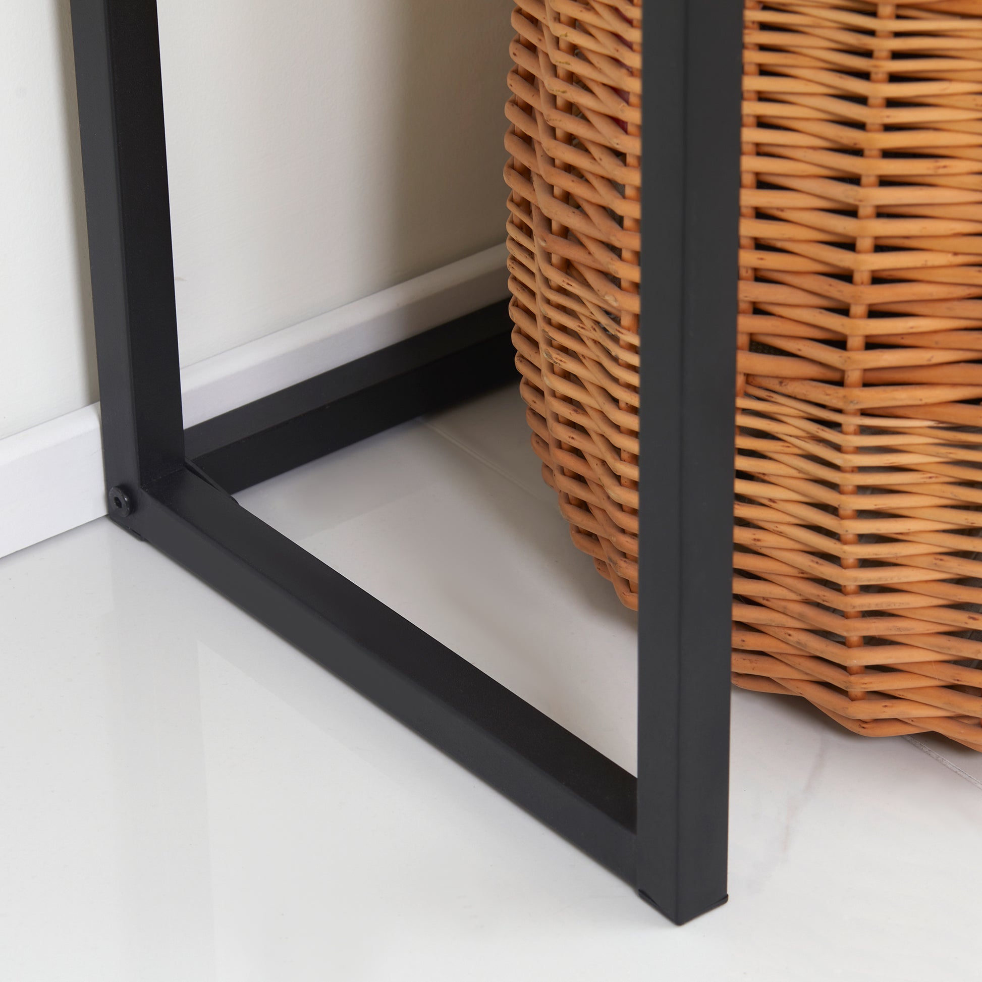 Console Table with Storage, Sofa Table in Industrial Design, Side Table for Entryway, Living Room, Hallway, Steel, Brown, 80 x 30 x 76 cm