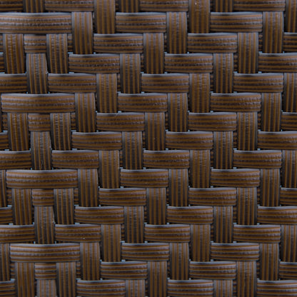 Poly Rattan Garden Chair Folding Chair with 7-Position Adjustable Backrest Weather-resistant Foldable Balcony Chair Camping Chair 120kg Load Garden Chairs for Garden, Balcony 58x71x111cm Brown+Black