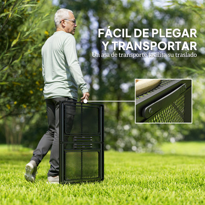 Folding Camping Table Aluminum 137x62x67 cm with Folding Sides and Adjustable Height Portable Lightweight Camping Table with Metal Grid Countertop for Camping Hiking Beach Black