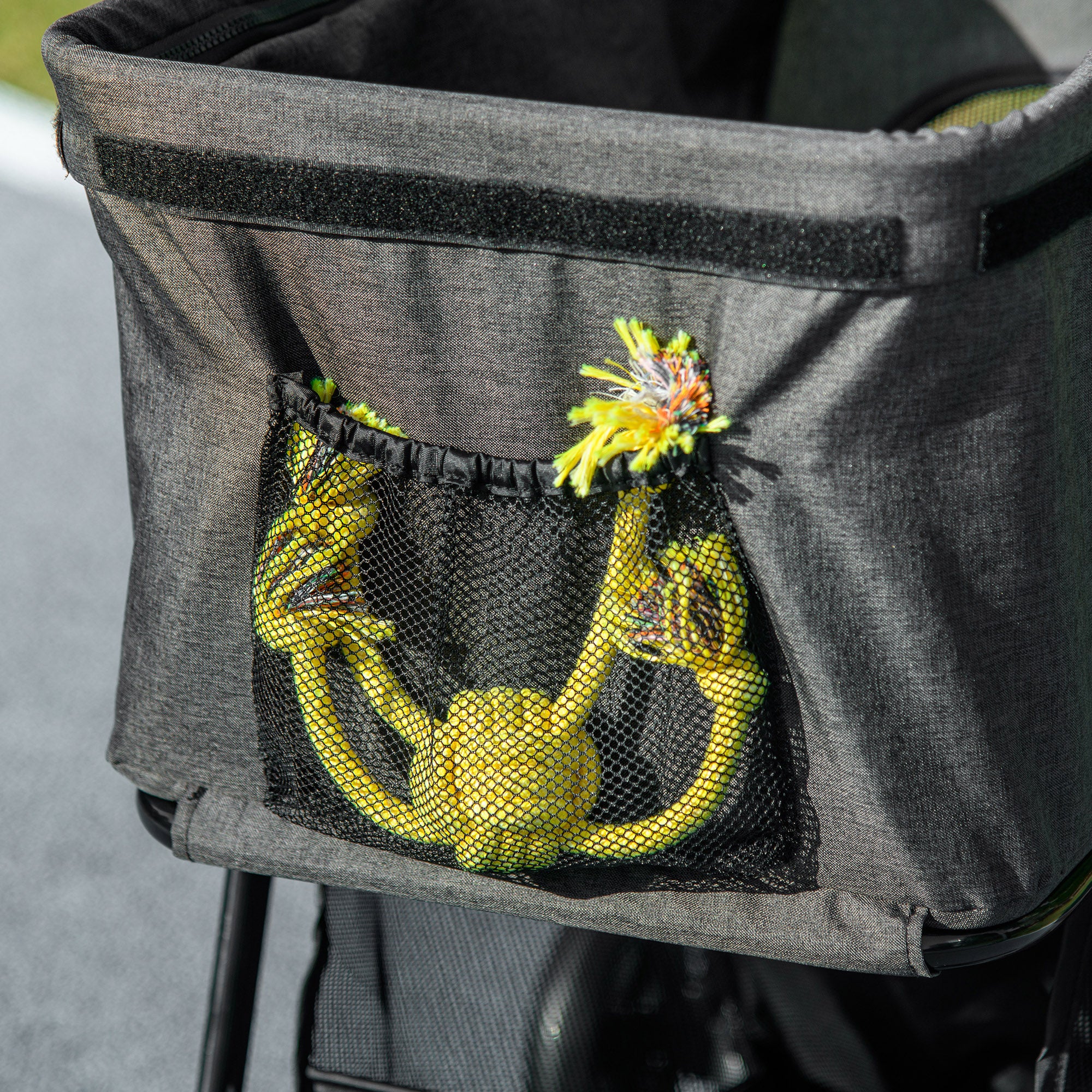 3 in 1 Dog Stroller, Removable Basket and Carrier, Pet Stroller with Leash, Cushion, Basket, and Canopy, Gray
