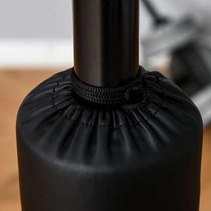 4-in-1 Freestanding Boxing Bag 160-230cm Punching Bag with 2 Speed Balls Stand Reflex Bar Punching Ball Set Adjustable Height Kickboxing Bag for Adults Teenagers Fitness Strength Training