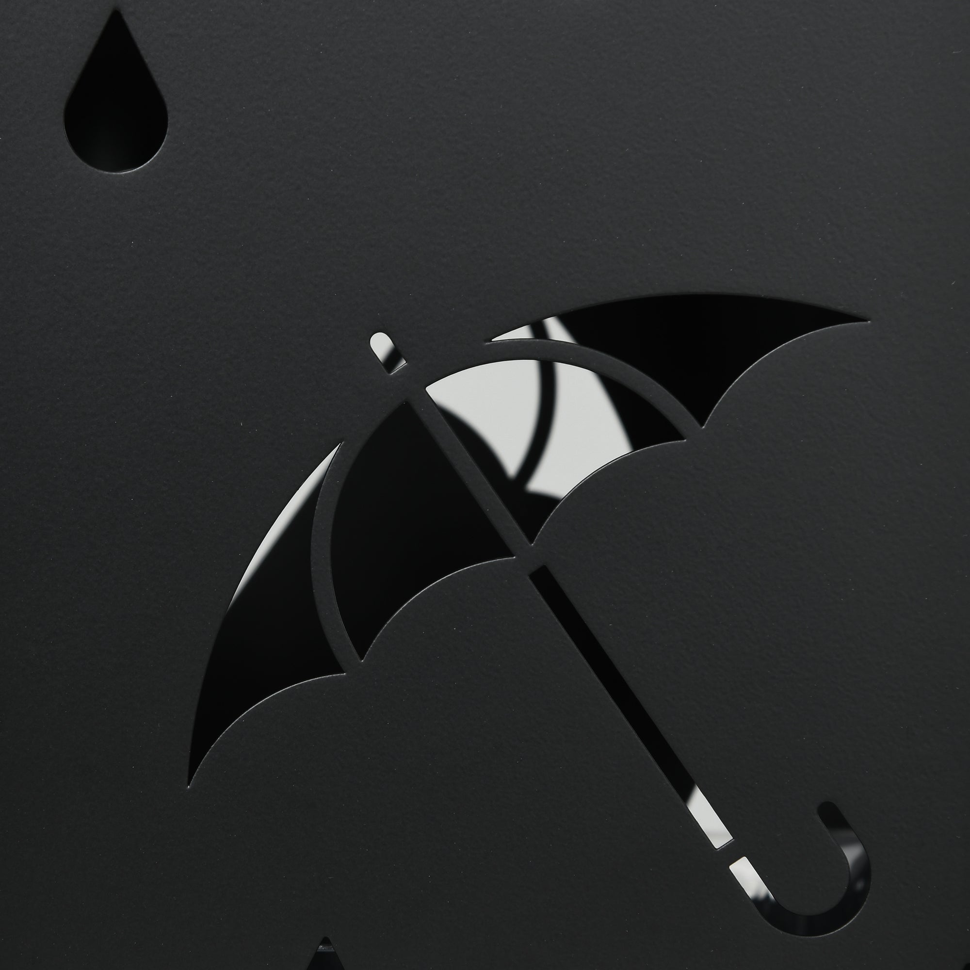 Umbrella Stand Umbrella Stand with 4 Hooks, Water Collection Tray Umbrella Holder for Hallway, Umbrellas & Walking Sticks Steel 15.5 x 15.5 x 40 cm Black