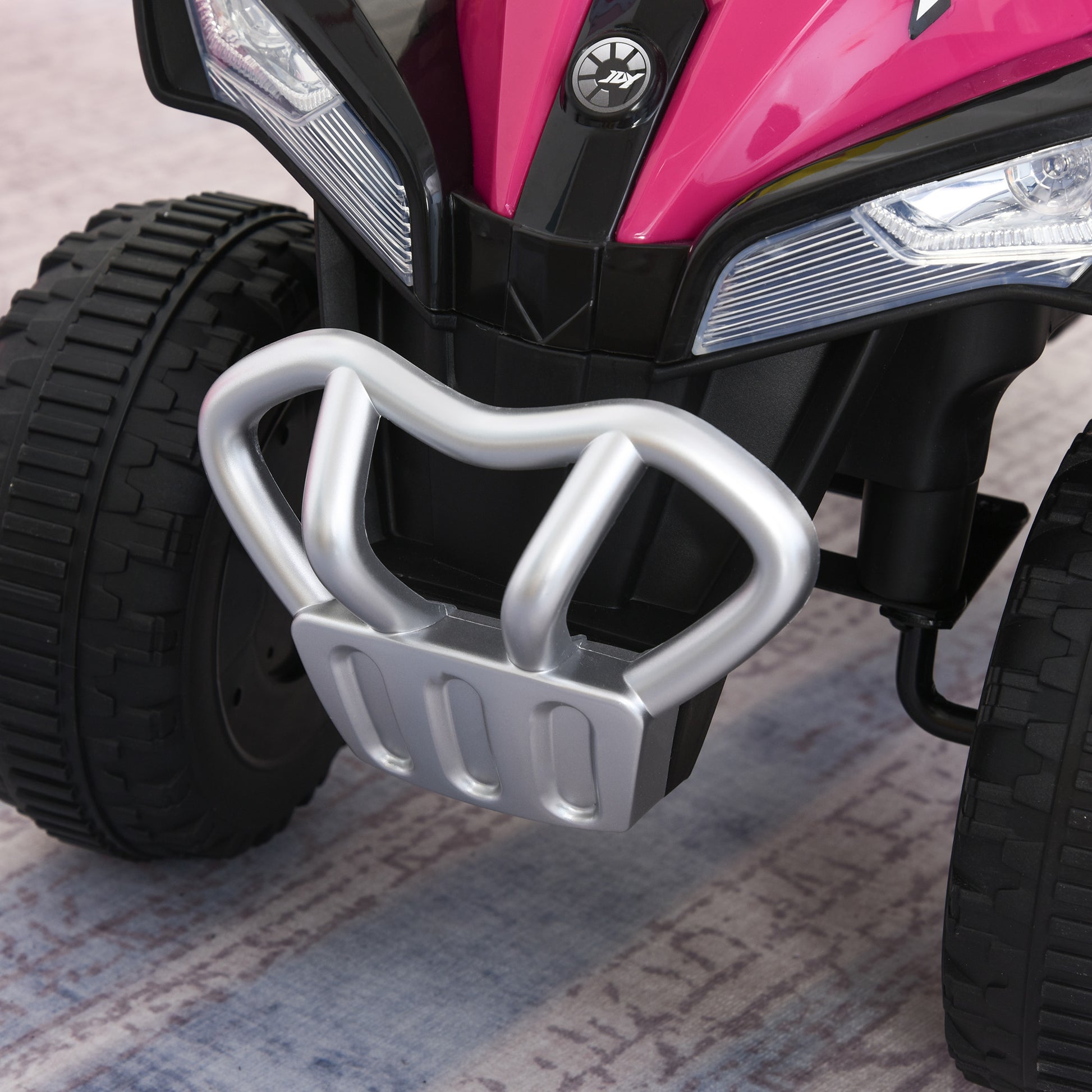 Kids Ride-On Car Pedal Go-Kart with Feet Slide Children's Car for 18-36 Months Light Music Plastic Steel Pink 67.5 x 38 x 44 cm