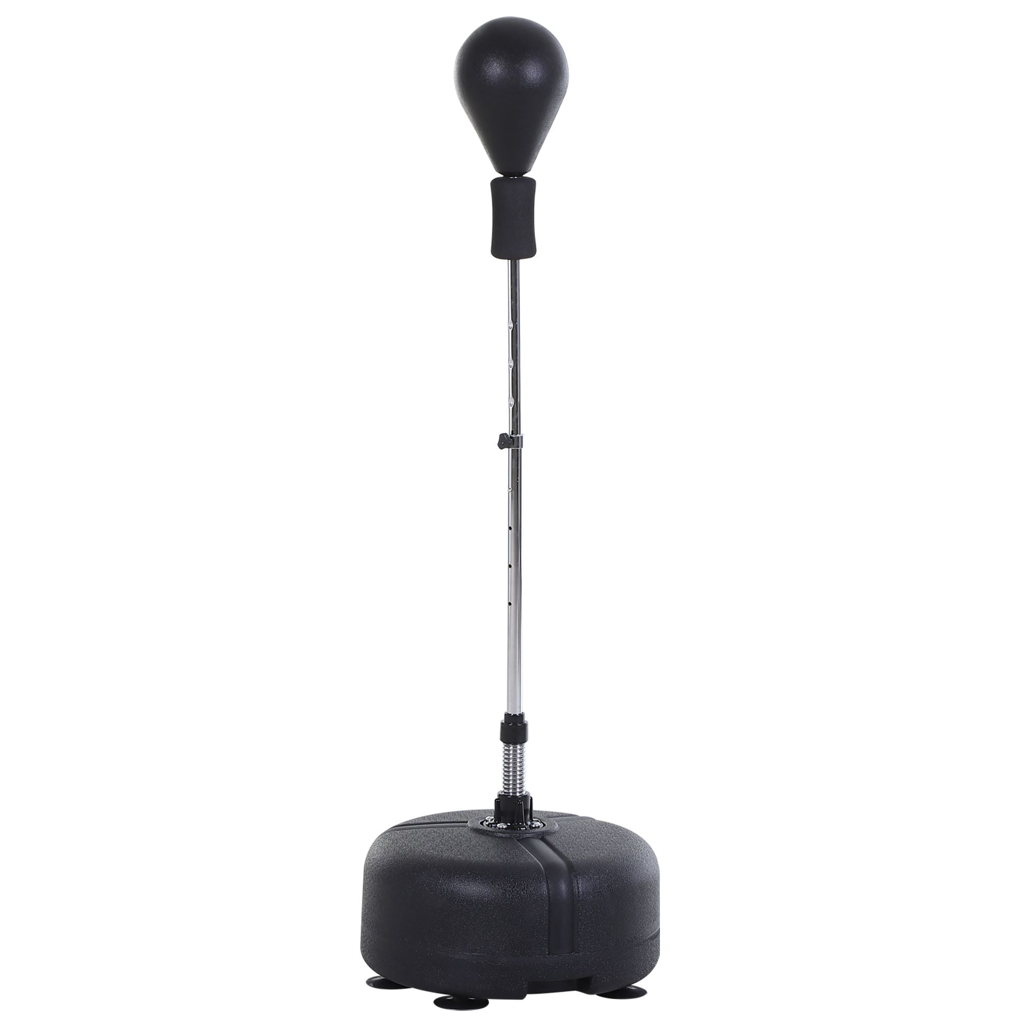 Punching Ball Set 136-154 cm Adjustable Height Boxing Stand with 1 pair of Gloves Suction Cup Stand Boxing Trainer for Adults and Teenagers Black