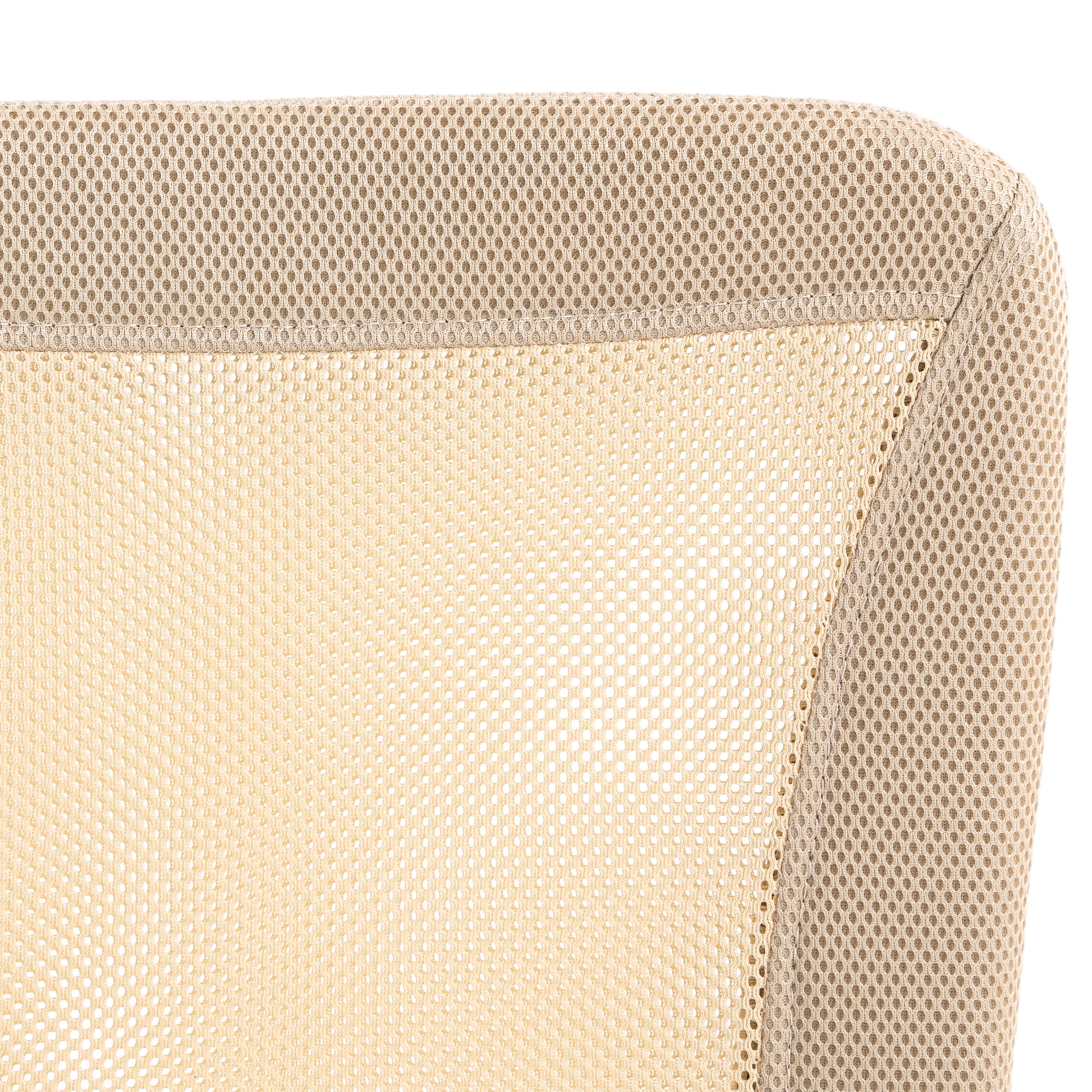 Mesh Office Chair Armless Swivel Desk Chair with Adjustable Height 220 lbs Capacity for Study Office 43x58x90-100 cm Beige