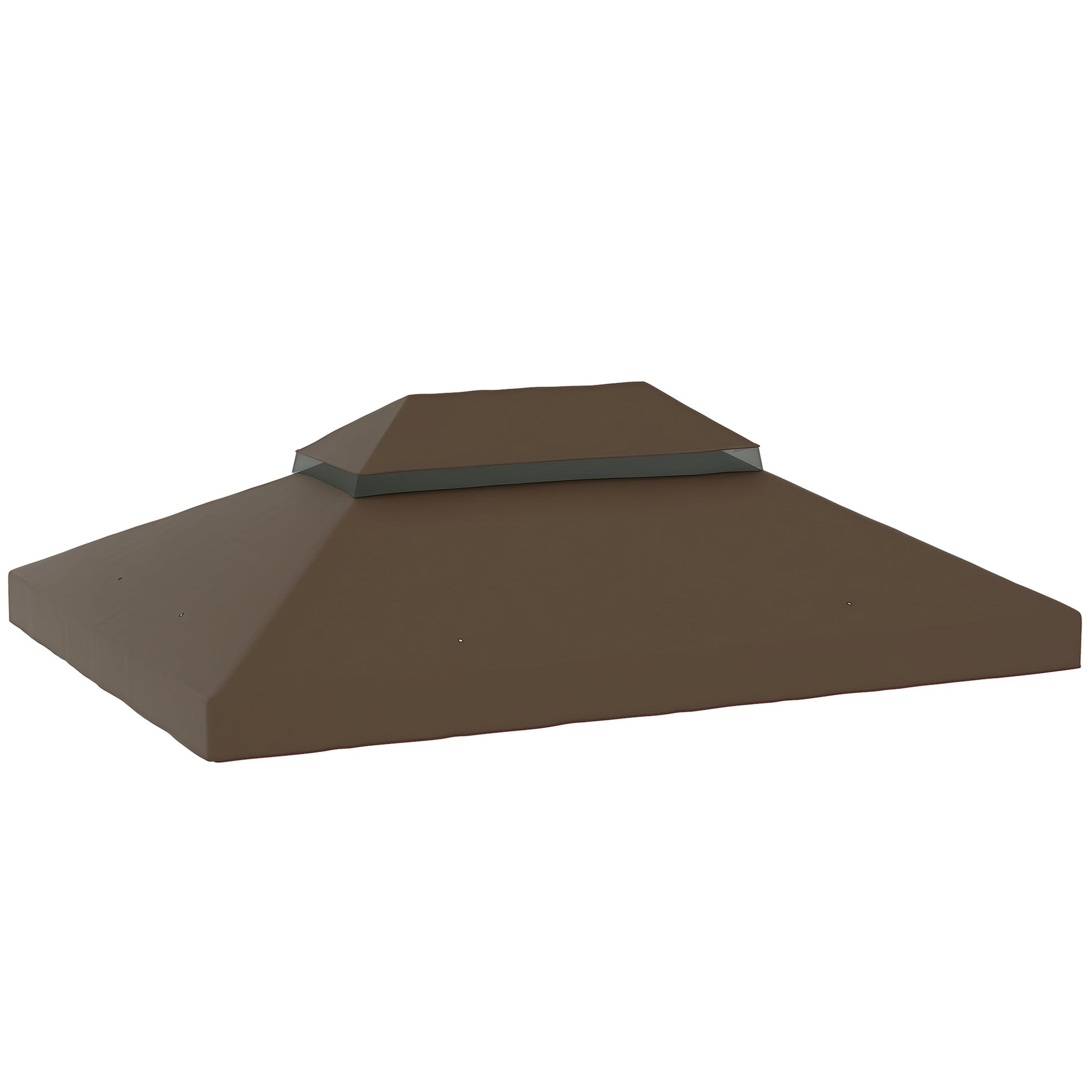 Replacement Canopy Top for Gazebo 4x3m Double-tiered Canopy with Mosquito Net UV30+ Protection Replacement Cover for Gazebo Café