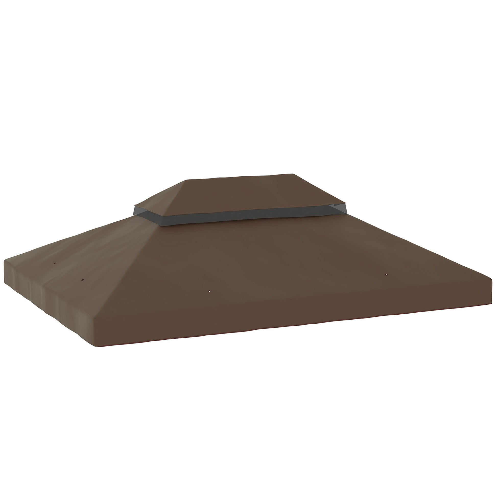 Replacement Canopy Top for Gazebo 4x3m Double-tiered Canopy with Mosquito Net UV30+ Protection Replacement Cover for Gazebo Café
