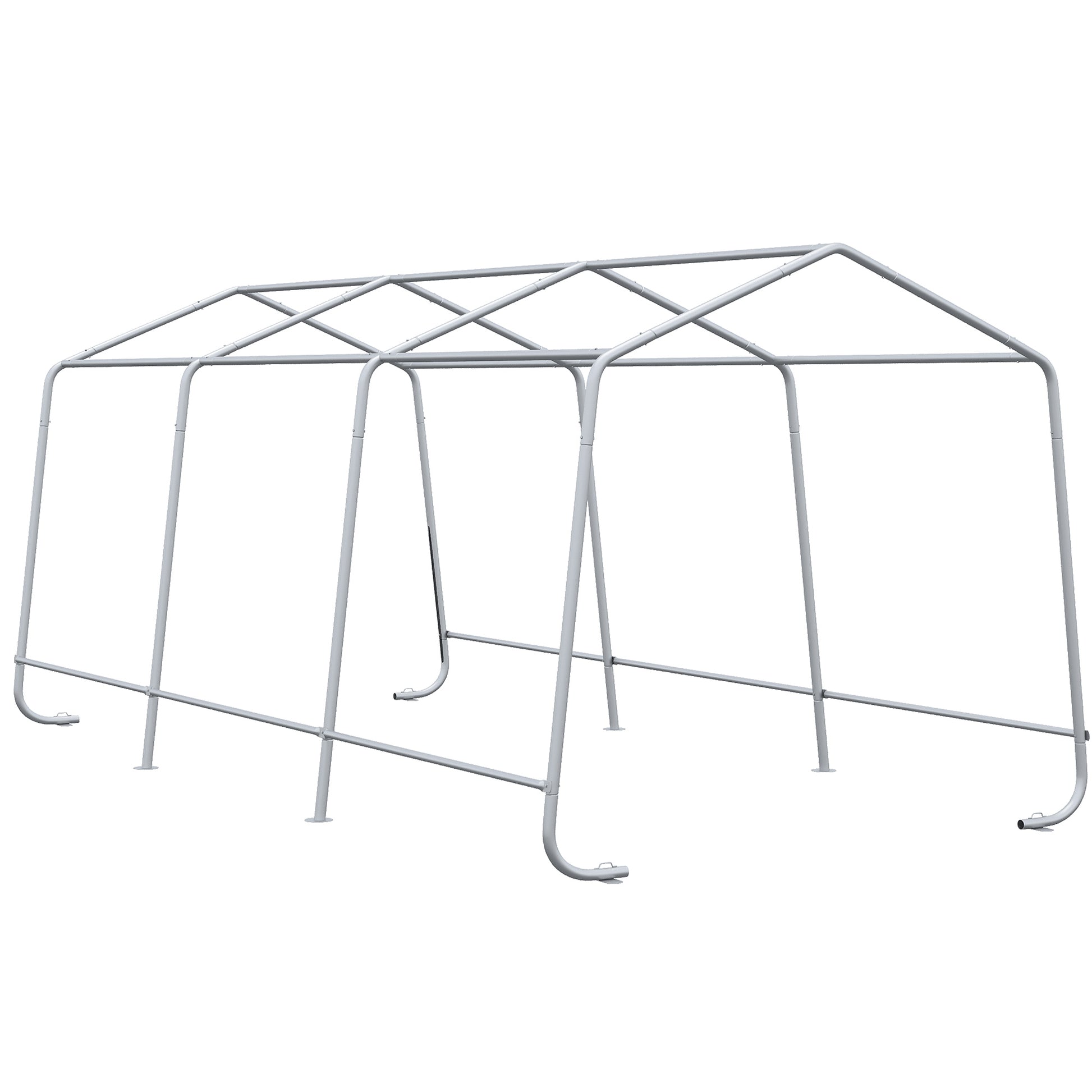 Garage Carport Tent 6 x 3 m Galvanized Steel Sturdy High-Density 180 g/m² PE Waterproof Anti-UV - Green