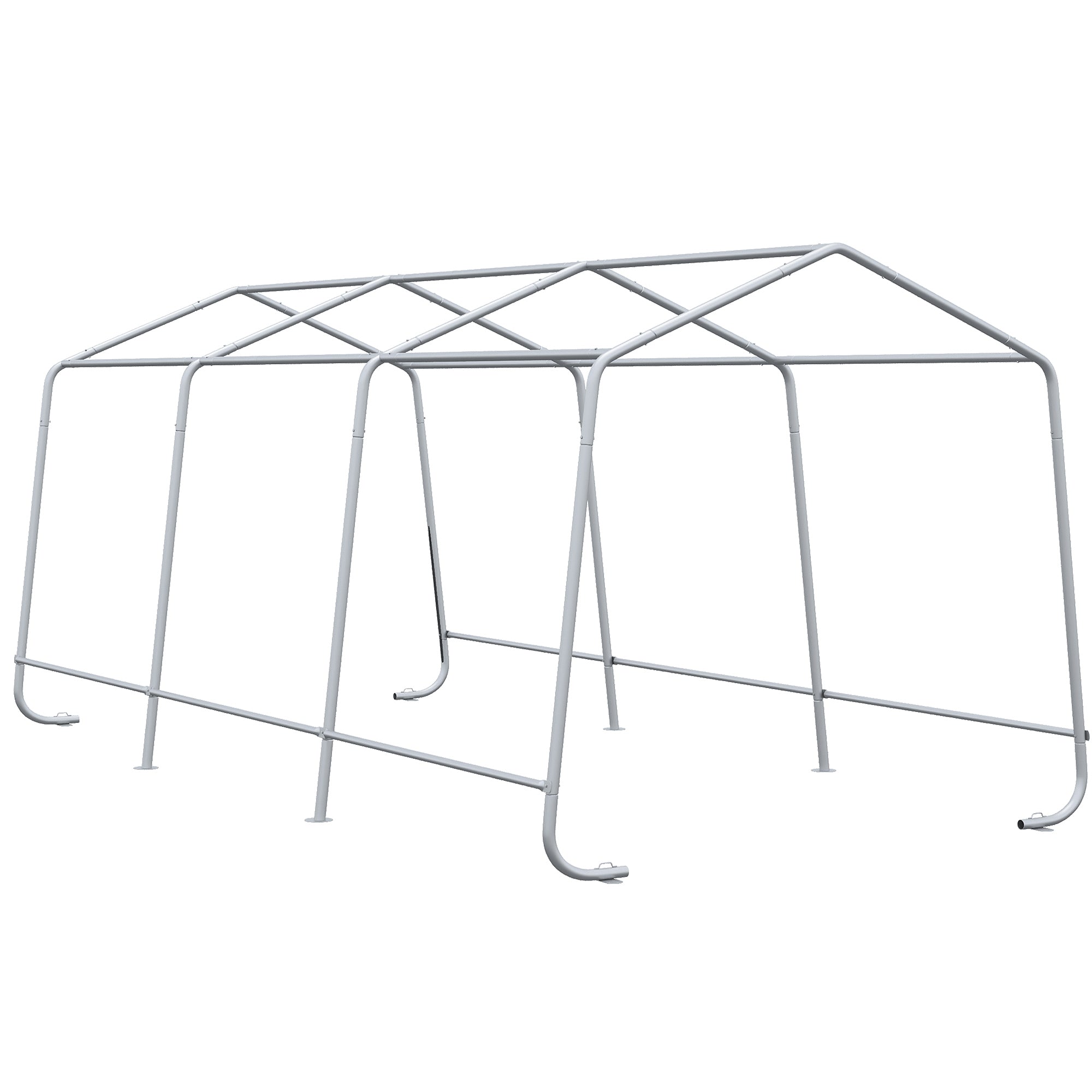 Garage Carport Tent 6 x 3 m Galvanized Steel Sturdy High-Density 180 g/m² PE Waterproof Anti-UV - Green