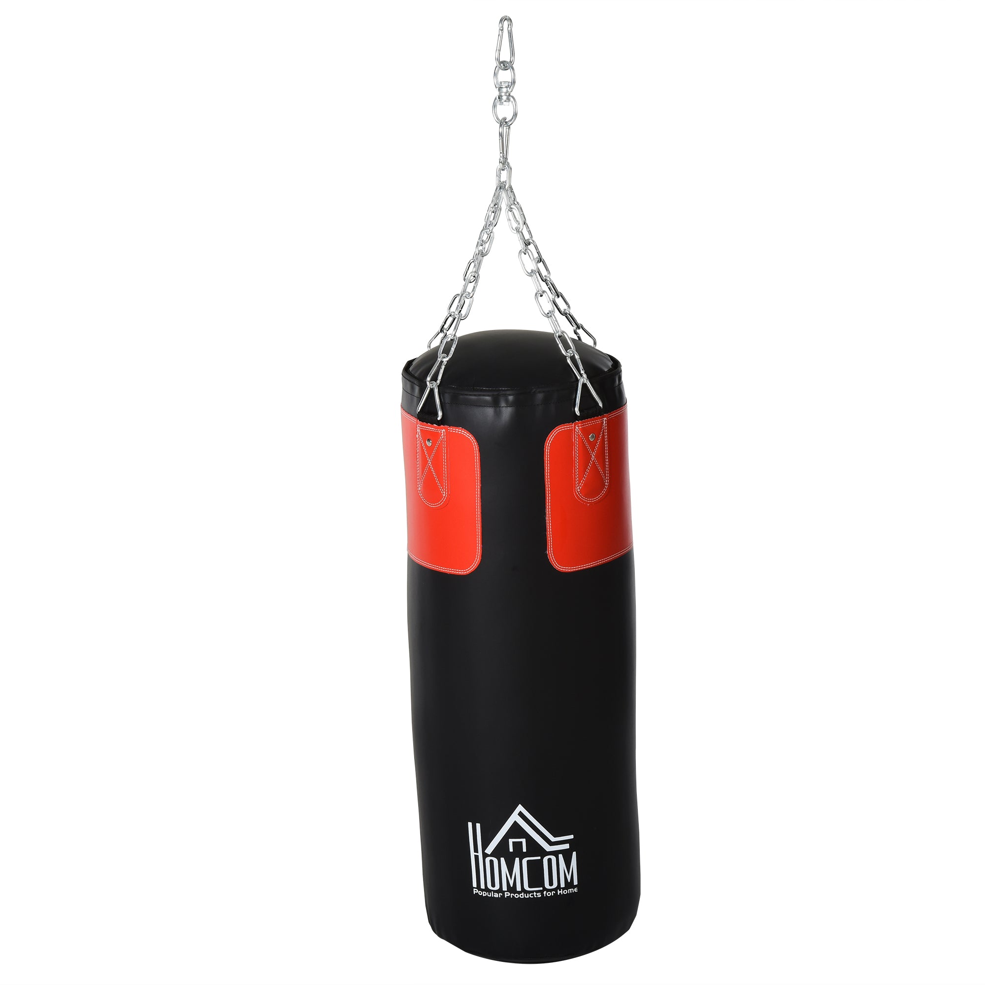 Punch Bag Set Boxing Set with Boxing Gloves Filled Set for Adults Teenagers Hanging Boxing Heavy Bag 16 KG Ø30 x 120 cm Black+Red