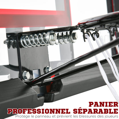 Wall-Mounted Basketball Hoop with Special Basket - 102 x 76 x 110 cm - Indoor Outdoor