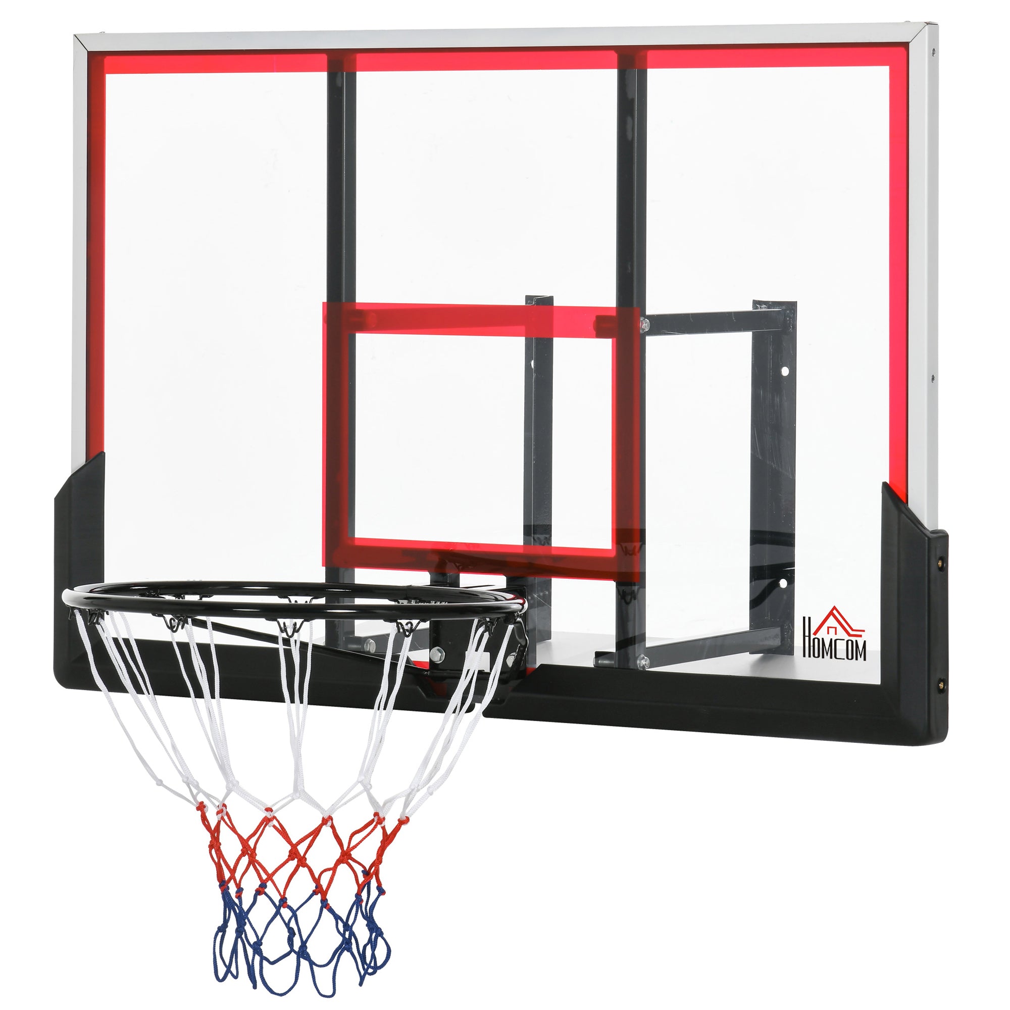 Wall-Mounted Basketball Hoop with Special Basket - 102 x 76 x 110 cm - Indoor Outdoor