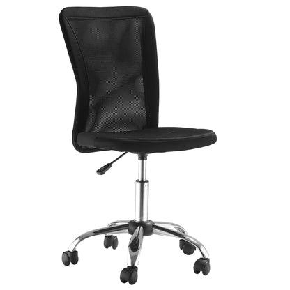 Office Chair Ergonomic, Height Adjustable Desk Chair, 360° Swivel Chair with Breathable Backrest, for Office, Study Room, up to 100 kg Capacity, Black