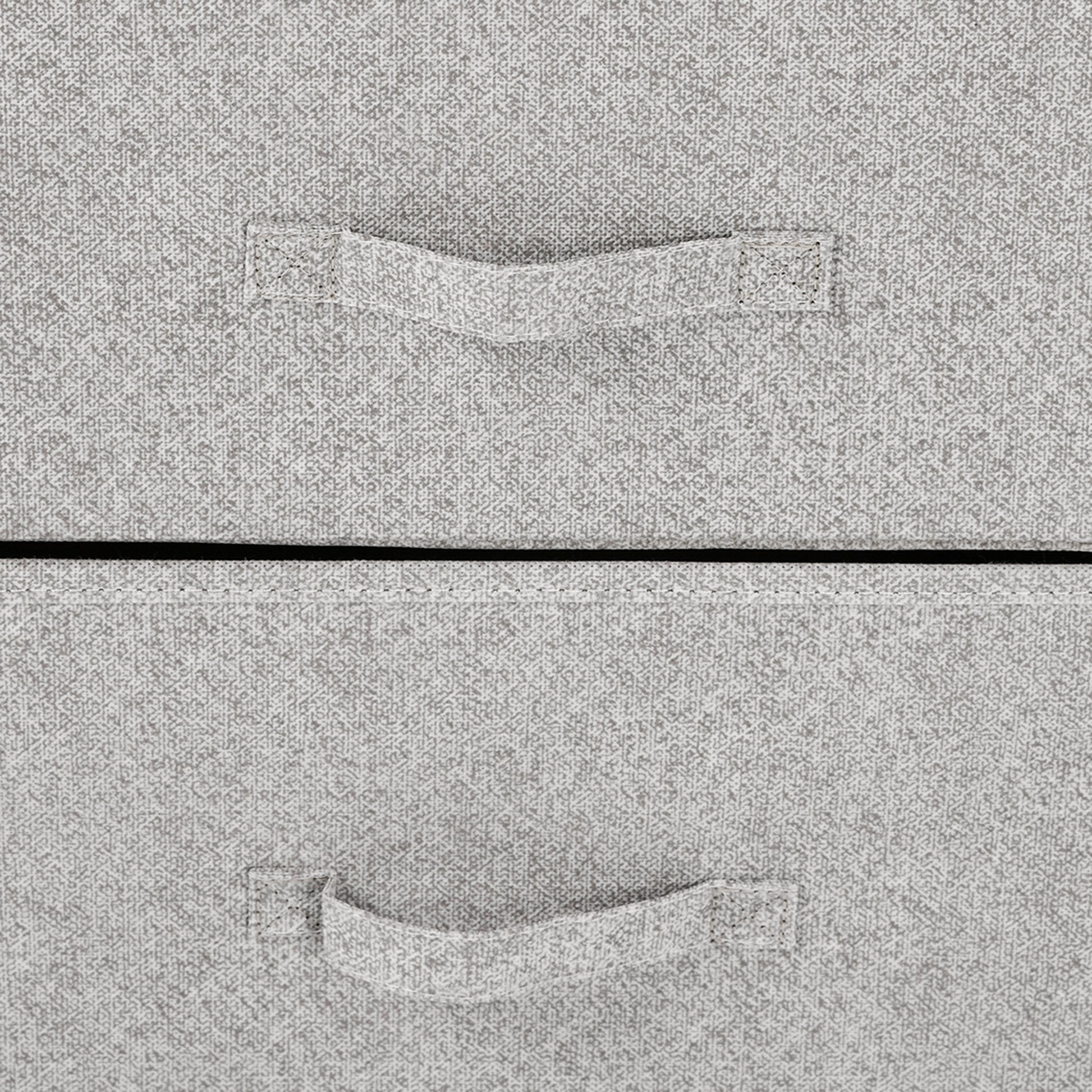 Chest of Drawers with 4 Fabric Drawers Storage Cabinet Multifunctional for Bedroom Living Room Hallway 45x30x92 cm Gray
