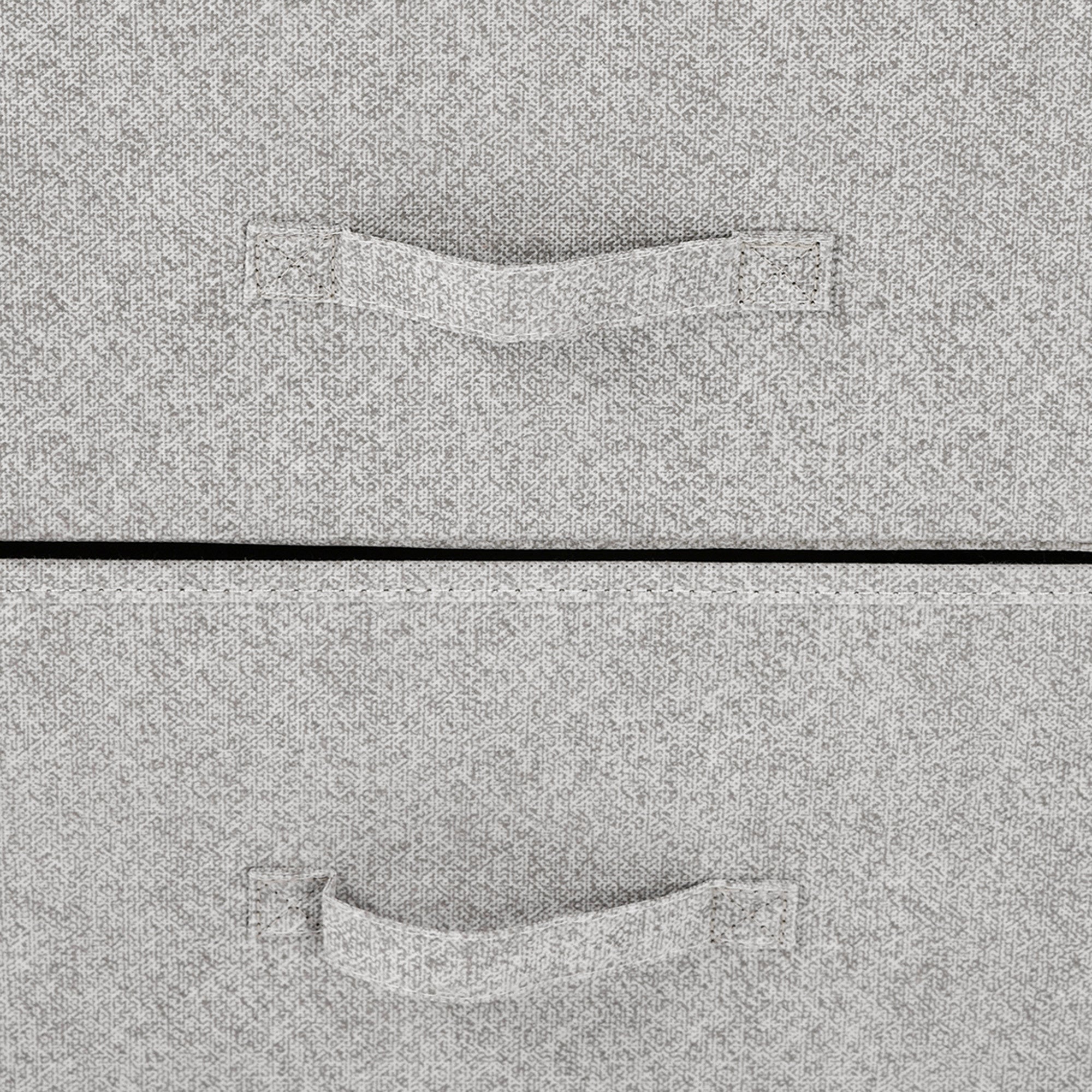 Chest of Drawers with 4 Fabric Drawers Storage Cabinet Multifunctional for Bedroom Living Room Hallway 45x30x92 cm Gray