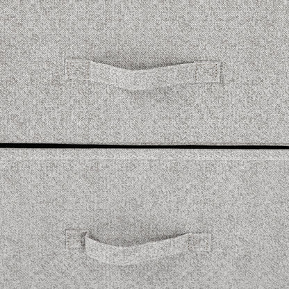 Chest of Drawers with 4 Fabric Drawers Storage Cabinet Multifunctional for Bedroom Living Room Hallway 45x30x92 cm Gray