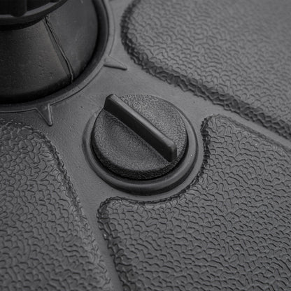 Water Fillable Umbrella Base 13 kg or Sand 19 kg Round Parasol Stand Suitable for Ø32-38 mm Poles for Garden Patio Terrace Ø38x21.5 cm Black