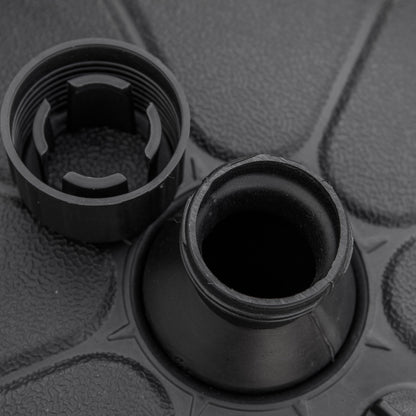 Water Fillable Umbrella Base 13 kg or Sand 19 kg Round Parasol Stand Suitable for Ø32-38 mm Poles for Garden Patio Terrace Ø38x21.5 cm Black