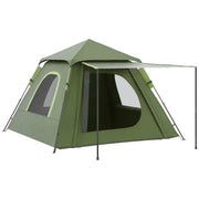 Pop-up Tent for 2-3 People Portable Lightweight Waterproof Camping Tent 2000mm UV50+ Protection Camping Tent with Window 210x210x150 cm Green