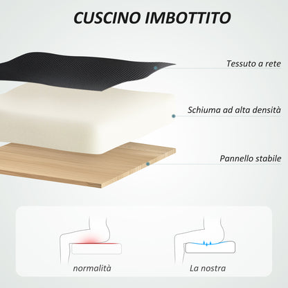 Ergonomic Office Chair with Flip-Up Armrests and Headrest, Swivel Desk Chair with Adjustable Height, Lumbar Support, and Rocking Function in Mesh Fabric for Study, Black