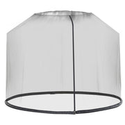 Mosquito Net for Parasols 300 cm Insect Net with Zipper Fly Screen Umbrella Mosquito Net Insect Protection for Outdoor Garden Terraces, Black