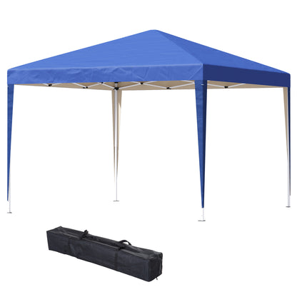 Pavilion approx. 3x3m, water-repellent Stable Winterproof Pop-up Folding Pavilion, UV Protection, Foldable Party Tent Garden Tent with Bag, Garden Pavilion for Camping Garden, Blue