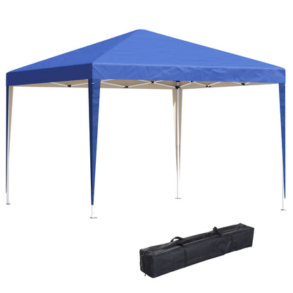 Pavilion approx. 3x3m, water-repellent Stable Winterproof Pop-up Folding Pavilion, UV Protection, Foldable Party Tent Garden Tent with Bag, Garden Pavilion for Camping Garden, Blue