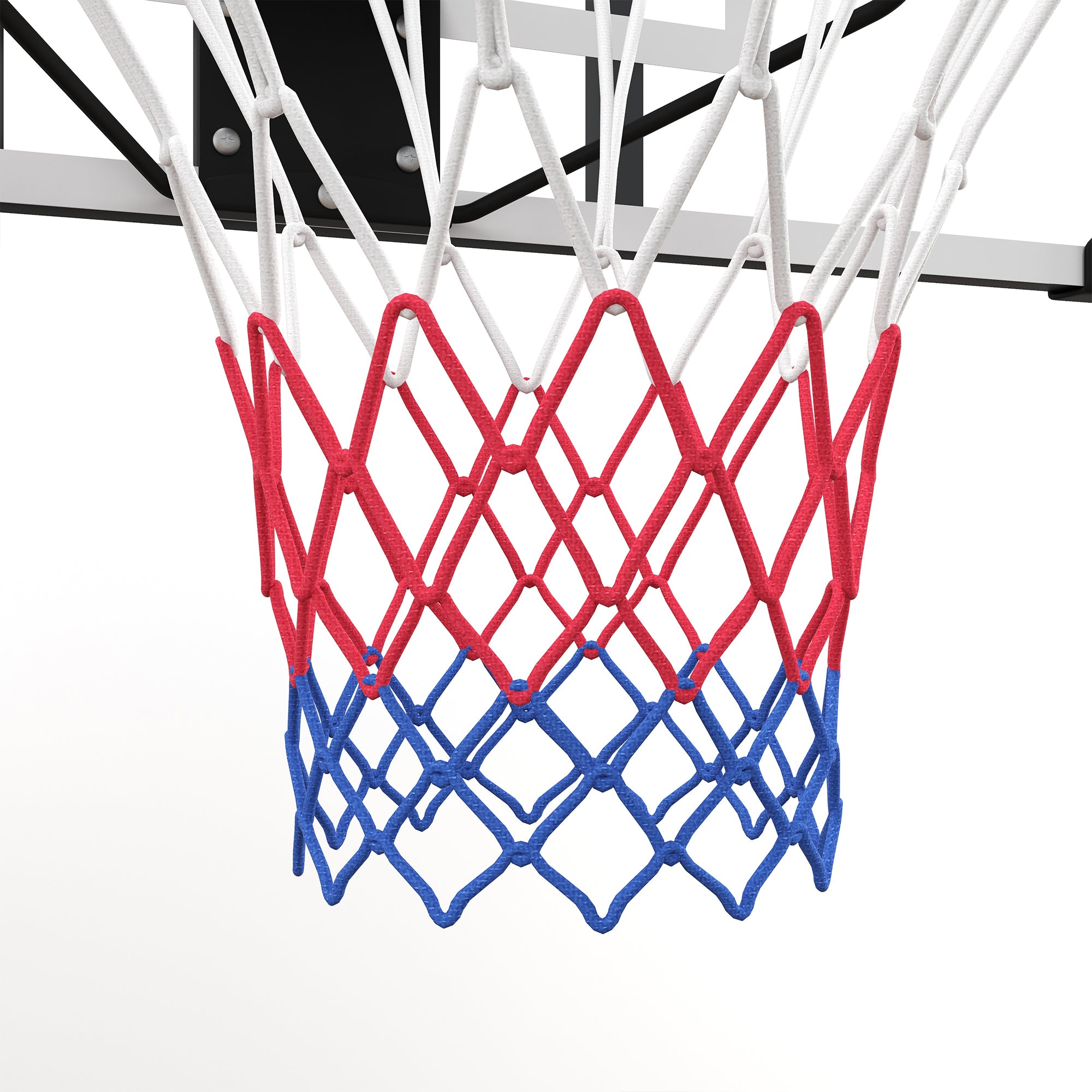 SPORTNOW Basketball Hoop with Backboard, Outdoor Basketball Rim with Ø45 cm Steel Hoop and Net, Wall Mount, Basketball Board for Kids Teens Adults, White